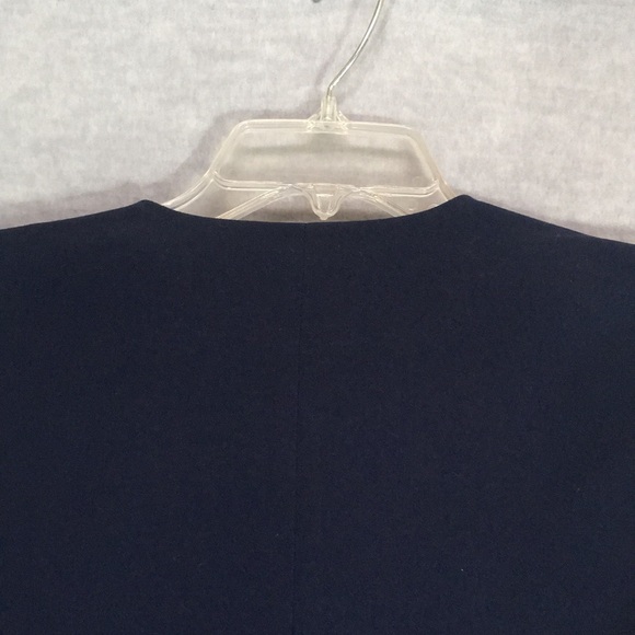 KORET Navy Blue Gold Trim Wrinkle Resistant Fully Lined Like New Career Blazer - Picture 5 of 16